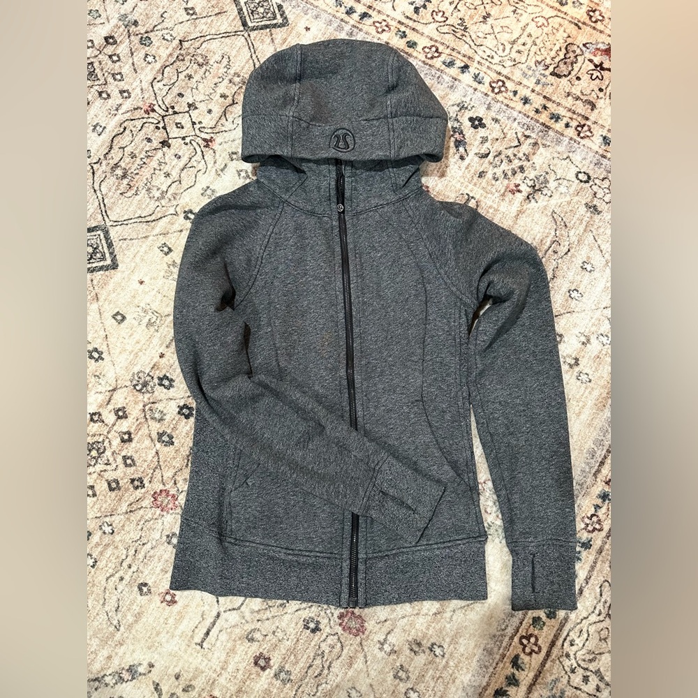 Lululemon Zip-Up Hoodie Jacket | Size 4 | Dark Heather Grey | Cozy & Functional